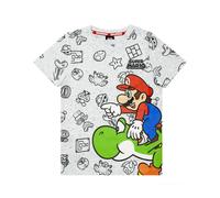 (9-10 Years, Grey) Super Mario Boys Yoshi Marl T-Shirt