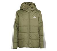(9-10 Years, Khaki) Adidas Childrens/Kids Essentials 3 Stripes Hooded Jacket