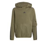 (9-10 Years, Khaki Green) Adidas Childrens/Kids Utility Fleece Hoodie