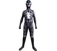 (9-10 Years) Kids Venom SpiderMan Superhero Halloween Cosplay Costume Jumpsuit Fancy Dress Up