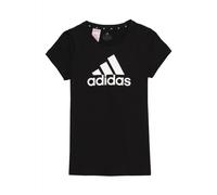 (9-10 Years) Leeds United Kid's T-Shirt adidas Essentials Black Top - New