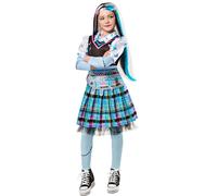 (9-10 Years, Multicoloured) Monster High Childrens/Kids Deluxe Frankie Stein Costume Set