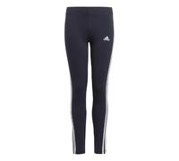 Adidas Girls Essentials 3 Stripes Leggings - Navy - 9-10 Years - Navy - 92% Cotton/8% Elastane