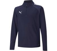 (9-10 Years, Navy) Puma Childrens/Kids TeamLIGA Quarter Zip Fleece Top