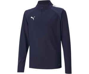 (9-10 Years, Navy) Puma Childrens/Kids TeamLIGA Quarter Zip Fleece Top