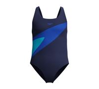(9-10 Years, Peacoat/Deep Blue) Speedo Girls HB Butterfly One Piece Swimsuit