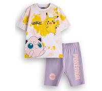 (9-10 Years) Pokemon T-Shirt and Shorts Set (Girls Multicoloured)