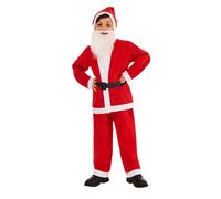 (9-10 Years, Red/White) Rubies Childrens/Kids Santa Costume