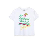 (9-10 Years) SpongeBob SquarePants Short Sleeved T-Shirt (Girls White)