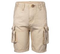 A2Z 4 Kids Boys Cargo Shorts Combat Short Summer Casual Multi Pocket - Cargo Shorts Stone 9-10