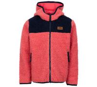 Trespass Kids Teddy Fleece Hoodie Lindenn - Girls Boys Fleece Jacket, Zip Up Fuzzy Teddy Hoodie, Sherpa Autumn Winter Fluffy Outerwear Coat with Pockets