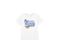 (9-10 Years, White) Aladdin Childrens/Kids I Don't Feel Like My Selves Today T-Shirt