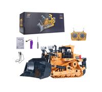 (9) 11 Channel Large 2.4 Grams Of Alloy Remote Control Excavator Dumping Soil Flip Engineering Car Toys