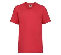(9-11, Red) Fruit Of The Loom Childrens/Kids Valueweight T-Shirt