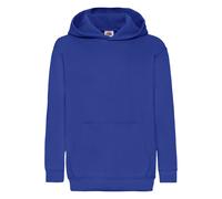 (9-11, Royal) Fruit Of The Loom Childrens Unisex Hooded Sweatshirt / Hoodie