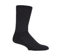 (9-11 UK, Black) IOMI - 3 Pairs of Diabetic Socks for Swollen Legs in 2 Colours