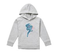 (9-11 Years, Athletic Heather) Frozen Childrens/Kids Find Your Strength Anna Silhouette Heather Pullover Hoodie