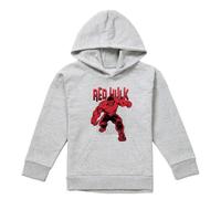 (9-11 Years, Athletic Heather) Marvel Childrens/Kids Red Hulk Cracked Pull Over Hoodie