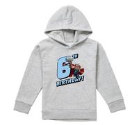 (9-11 Years, Athletic Heather) Marvel Childrens/Kids Thor Heather 6th Birthday Hoodie