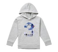 (9-11 Years, Athletic Heather) Star Wars Childrens/Kids R2-D2 3 Hoodie