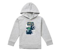(9-11 Years, Athletic) Star Wars Childrens/Kids Swipe Grogu Heather Pullover Hoodie