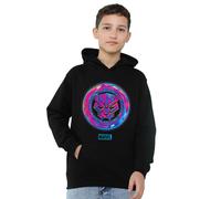 (9-11 Years, Black) Black Panther Childrens/Kids Cyber Pull Over Hoodie