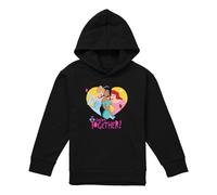 (9-11 Years, Black) Disney Princess Childrens/Kids Better Together Heather Valentine's Day Hoodie
