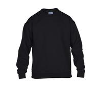 (9-11 Years, Black) Gildan Childrens/Kids Heavy Blend Crew Neck Sweatshirt