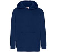 (9-11 Years, Navy) Fruit Of The Loom Older Kids Unisex Classic 80/20 Hoodie