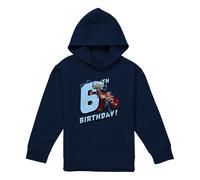 (9-11 Years, Navy) Marvel Childrens/Kids Thor 6th Birthday Hoodie