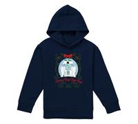 (9-11 Years, Navy) Star Wars Childrens/Kids Merry Beep Boop Beep R2-D2 Christmas Hoodie