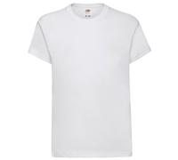(9-11 Years, White) Fruit Of The Loom Childrens/Kids Original Short Sleeve T-Shirt