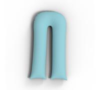 (9/ 12 FT U Pillowcase Cover 12ft U Pillowcases, Duck EGG)) 9ft/12ft U Shaped Pillowcase Cover Pregnancy Maternity Nursing Full Body Ultimate Back Support Pillowcase Cover in white cream & silver colo