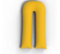 (9/ 12 FT U Pillowcase Cover (9ft U Pillowcases, Mustard)) 9ft/12ft U Shaped Pillowcase Cover Pregnancy Maternity Nursing Full Body Ultimate Back Support Pillowcase Cover in white cream & silver color