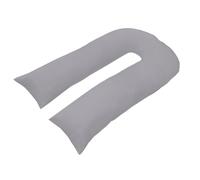 (9/ 12 FT U Pillowcase Cover (9FT U Pillowcases, Silver)) 9ft/12ft U Shaped Pillowcase Cover Pregnancy Maternity Nursing Full Body Ultimate Back Support Pillowcase Cover in white cream & silver colors