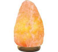 9-12 Kg Natural Therapeutic Himalayan Crystal Salt Lamp- and Crafted with Natural Colour Wooden Base with UK Certified Electric Plug & Button Cable Adorable Gift for Wedding Anniversary