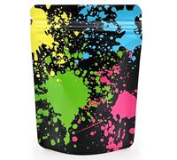 9 * 12cm Black Mylar Bags,DXTXTJ 30pcs Colorful Plastic Bags Sealable,Ziplock Bag, Waterproof Baggies for Cookie Jewelry Sweets Storage