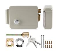 9-12V Electric Door Strike Lock, Electromagnetic Door Lock for Community Access Control, Iron Spray Powder 2 - Wire Lock with High Security Anti - Theft Design for Metal and Wood