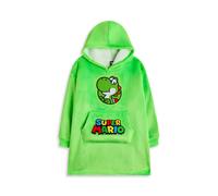 (9-13 Years) Nintendo Blanket Hoodie (Unisex Kids Green)