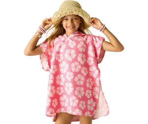 (9 - 13 Yrs, Pink Haz Petal) Regatta Kids Hooded Towel Poncho