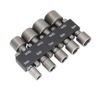 9/14PCS Hexagon Nut Driver Drill Bit Magnetic Socket Screwdriver Wrench Set Drill Bit Adapter Electric Impact Bolt Handle Tools(9 Set)