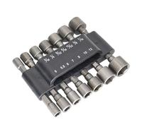 9/14PCS Hexagon Nut Driver Drill Bit Magnetic Socket Screwdriver Wrench Set Drill Bit Adapter Electric Impact Bolt Handle Tools(14 Set)
