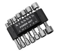 9/14Pcs Hexagonal Handle Power Nut Driver Drill Bit Socket Wrench Screws Sleeves Screwdriver Set Socket Joint Adapter