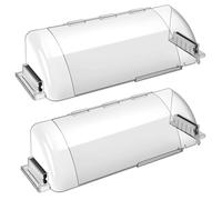 9-15.5 Inch Adjustable Air Vent Deflectors, 2 Pack Clear Magnetic Air & Heat Deflector for Sidewall, Ceiling Registers and Vents