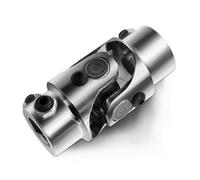 9/16" -36 Spline X 3/4" DD Chrome Steering Universal Joint Single U Joint Shaft,Total Length: 83mm (3-1/4")