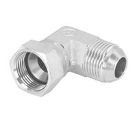 9/16 Inch Hydraulic Fittings Carbon Steel 90° Elbow Tube Fitting for High-Pressure Hose & Industrial Fluid Power Connections
