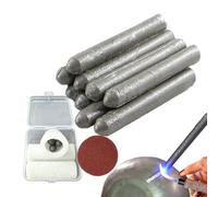 9/18/27Pcs - Low Temperature Universal Welding Rod, Aluminum Welding Rods with Sandpaper, Easily Melt Low Temp Weldings Rods for Aluminum, Stainless Steel (9Pcs)