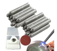 9/18/27Pcs - Low Temperature Universal Welding Rod, Aluminum Welding Rods with Sandpaper, Easily Melt Low Temp Weldings Rods for Aluminum, Stainless Steel (18Pcs)