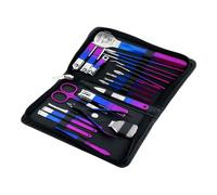 9/18 /30pcs Gradient Color Nail Clippers Manicure and Pedicure Tool Set - Includes Cuticle Nippers and Cutter Kit - Portable GRO,22,Piece Set