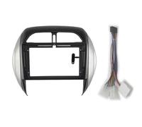 9" 2 Din Android Car Radio Frame Kit For Toyota RAV4 2001-2006 Stereo Dash Panel Mounting Head Unit Fascia Trim Bezel(Fascia and cable)